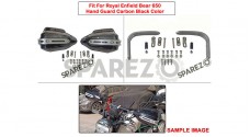 Fit For Royal Enfield Bear 650 Carbon Black Color Hand Guard Kit - SPAREZO